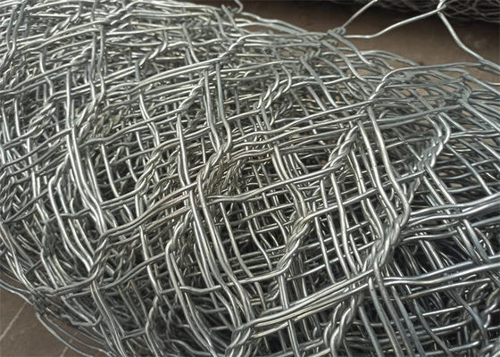 Çok amaçlı Galvanize Gabion Kutuları Altgen Açı Gabion Sepeler 2.0-4.0mm Tel çapı