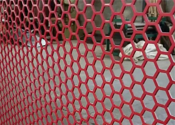 İnşaat için altıgen delikli paslanmaz çelik perforasyonlu metal plaka