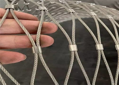 316 Paslanmaz çelik ip ağı Düğümlü Tipi Mimarlık Çelik Ağı